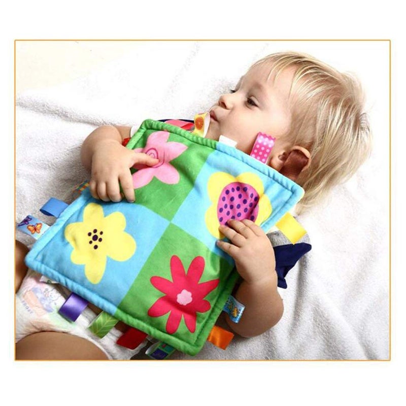G-Tree Baby Tag Soft Touch Plush Colourful Comfortable Tag Blanket, Security Blanket Gift for Baby, Toddler, Child - Image 4